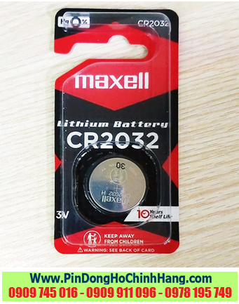 Pin Maxell CR2032 (Vỉ 01viên)